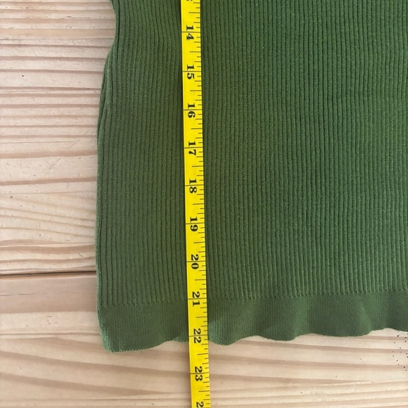 Elegant Olive Button-Detail Top - Picture 8 of 8